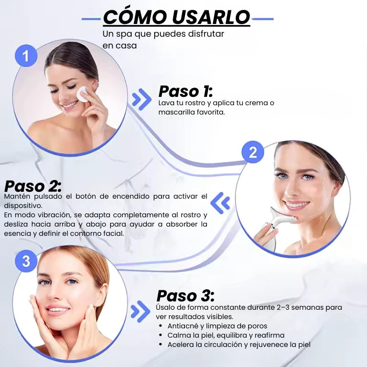 Masajeador Facial Cuello y Cara Antiarrugas