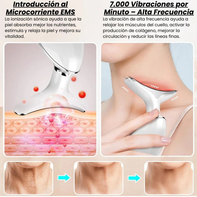 Masajeador Facial Cuello y Cara Antiarrugas